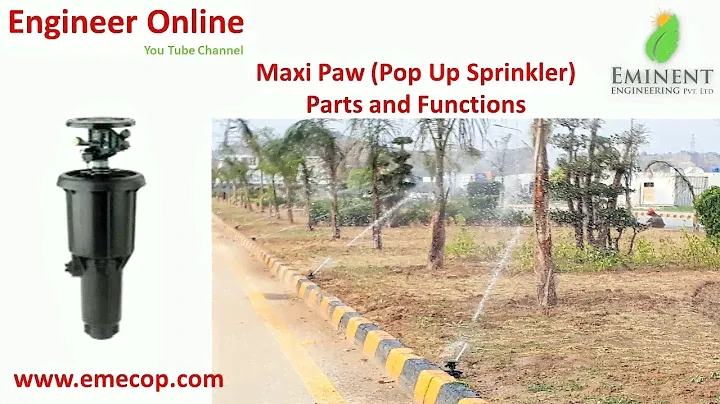Rainbird Maxi Paw Sprinkler (2045 A) Parts, Function, Adjustment, Trouble Shooting.