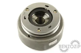 Ротор генератора для мотоцикла с двигателем 4T 157FMI, 162FMJ (CG125-200) (с муфтой обгонной, 3 ролика) (наружн. съемник)