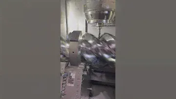 Ведущий ротор винтового компрессора screw compressor drive rotor #cnc #machining #mazak #5axis