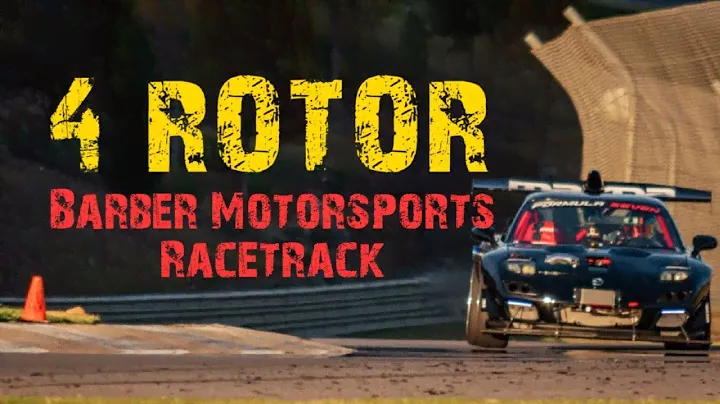 HOT LAP POV 4 ROTOR Turbo Sequential RX7 Barber Motorsports Racetrack! Wicked LOUD