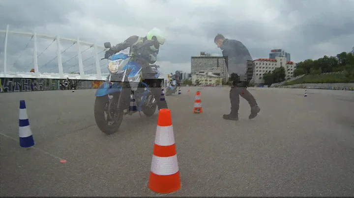 #2020MGymkhanaWC2 Suzuki Inazuma 250. Mikulin Victor (44.21s) vs. Petrenko Yuliia (53.78s), Ukraine