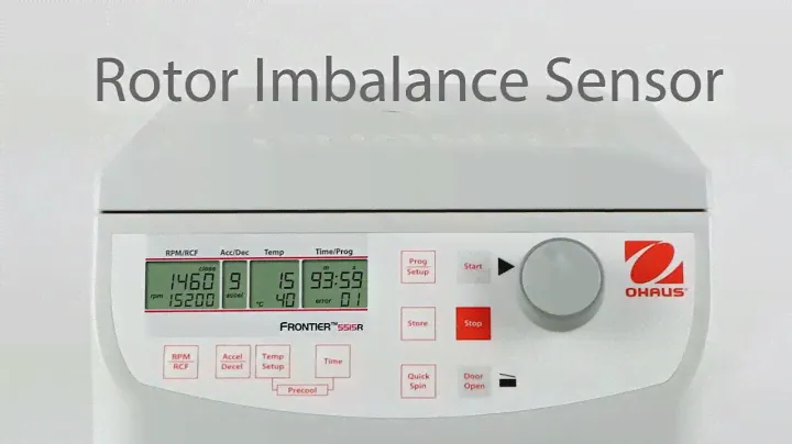 OHAUS Frontier Micro Centrifuges - Rotor Imbalance
