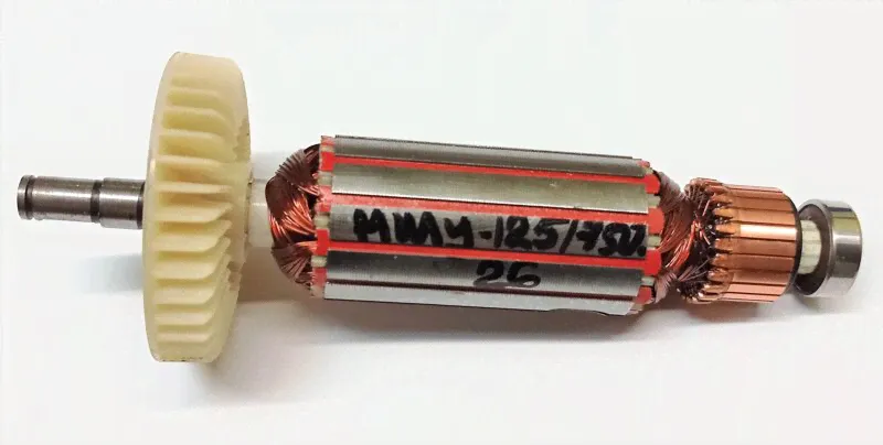 Якорь Калибр машины шлифовальной МШУ-125/750 ротор L=159мм М8-1