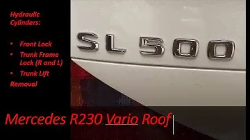 Снятие и ремонт гидроцилиндров Mercedes Benz SL 500 R230