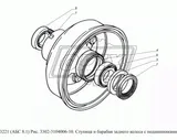 3302-3862052 Ротор зубчатый ф110 фвнутр=90 датчика АБС заднего тормоза Газель Бизнес,Некст ГАЗ