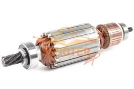 Ротор (Якорь) MAKITA для отбойного молотка HM1801, HM1810 (L-230.5 мм, D-54 мм, 7 зубов, наклон влево) ОРИГИНАЛ, 516922-9