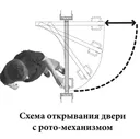 Механизм для поворотно-сдвижной двери "Ротор" R-4-9