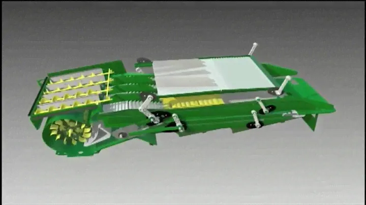 Принцип работы пулеобразного ротора John Deere серии S/
