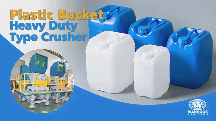 100-3000kg/h Plastic Bucket Shredder Plastic Drum Crusher Heavy Duty Crusher Machine