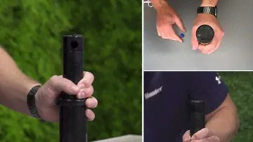 Как установить сопло в ротор Hunter