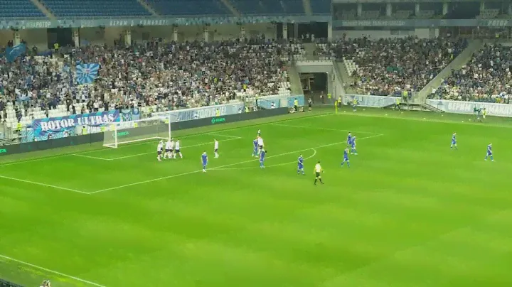 Первый гол Ротора, Илья Сафронов 1-0 , Ротор Волгоград Биолог Новокубанск 2-1