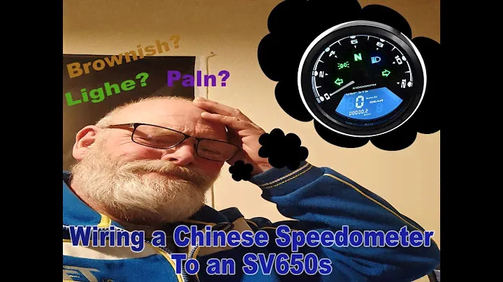 Part18 of the SV650 Rebuild. Fitting a Chinese Speedometer & L.E.D. Indicators.