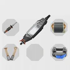Сменные детали для гравировального Станка Bosch, dremel 3000, ротор, статор, Угольная щетка, переключатель, регулировка скорости (art.: 3920b21f11fab)