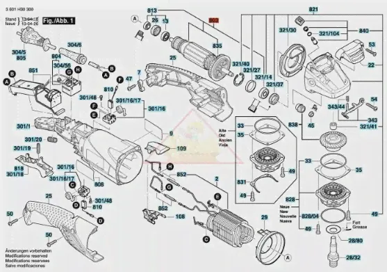 🛍 1604010A53 Якорь (ротор) для болгарки Bosch GWS 15-125 CISTH, GWS 15-125 CITH, GWS 15-150 CIH-1