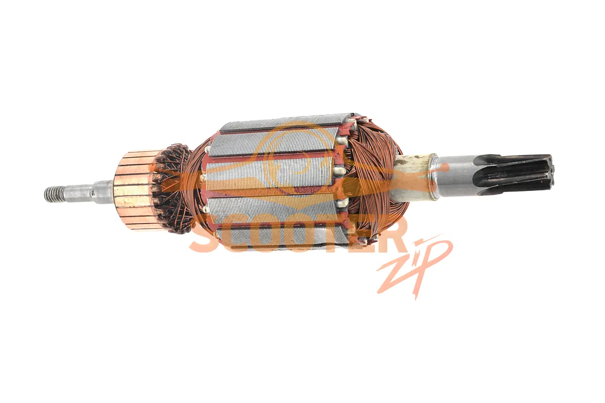 Ротор (Якорь) (L-173.5 мм, D-41 мм, 6 зубов, наклон влево) MAKITA HR4001C, HR4010C, HR4011C, 889-0431-0