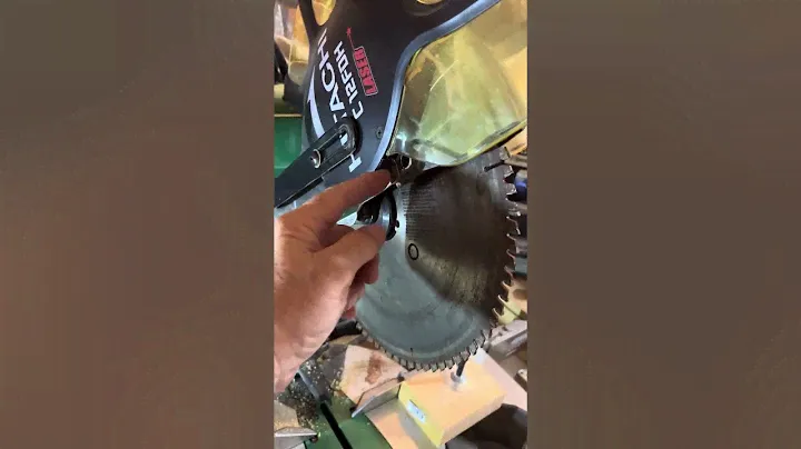 How to change the blade on a Hitachi C12FDH miter saw